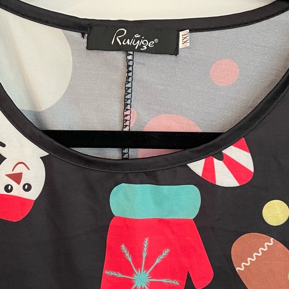 Ruiyize Size XXL “Christmas Print” Swing Dress - Picture 2 of 3
